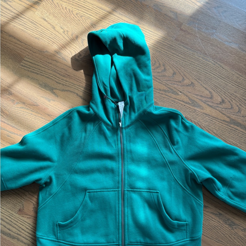 Lululemon, Kelly Green Women’s Scuba Oversized Full-Zip Hoodie, M/L, EUC